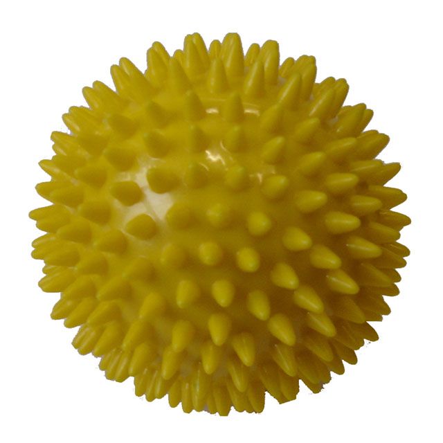 Míček masážní, Ø 7,5 cm, žlutý