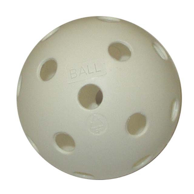 Florbalový míček necertifikovaný bílý