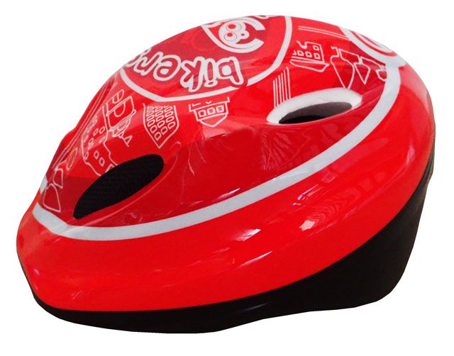  Cyklistická dětská helma červená/bílá  velikost M(52-56 cm)