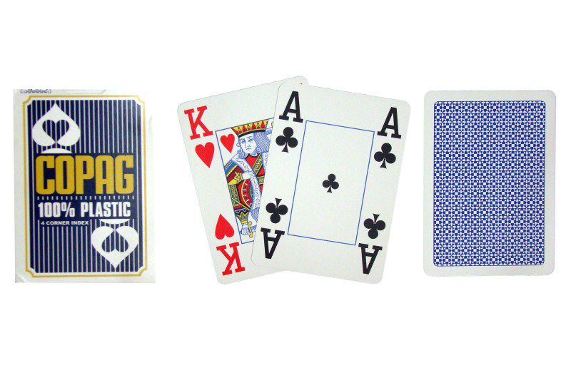 Poker karty Copag Jumbo 4 rohy Blue