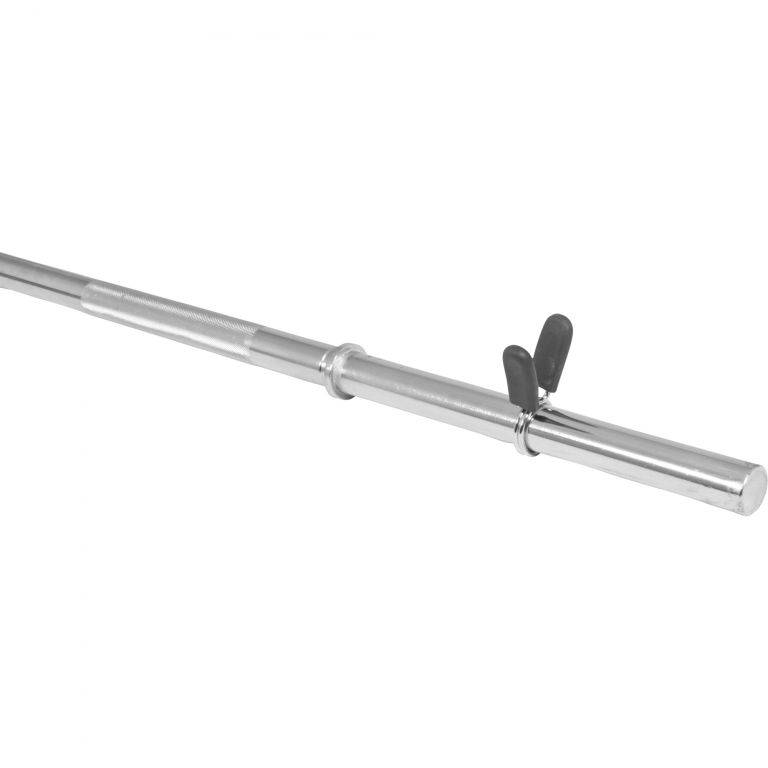 Gorilla Sports Činková tyč, chróm, pružinový zámok, 170 cm