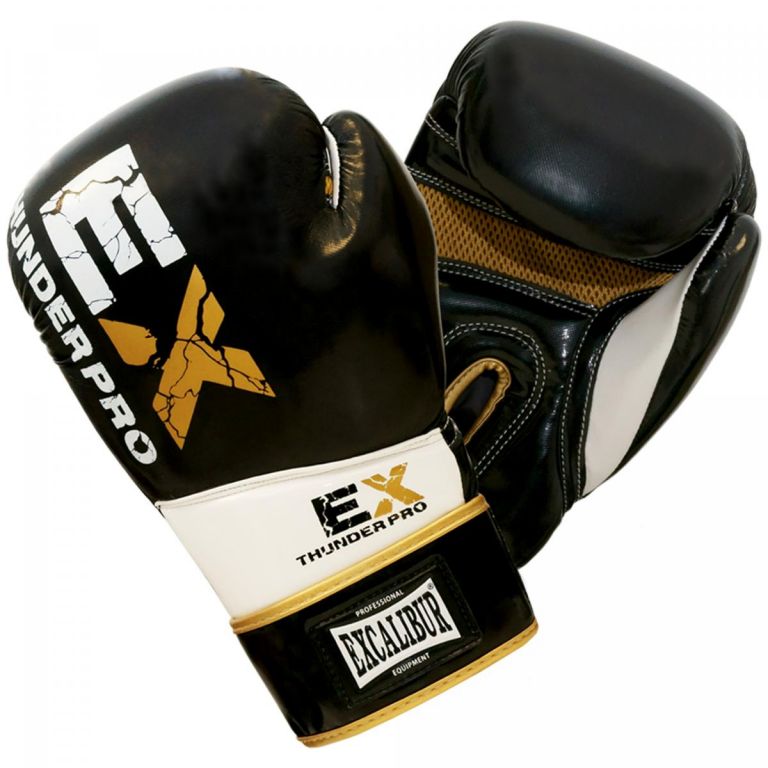 Maxxus Boxerské rukavice Excalibur Thunder Pro, černé, 12 oz