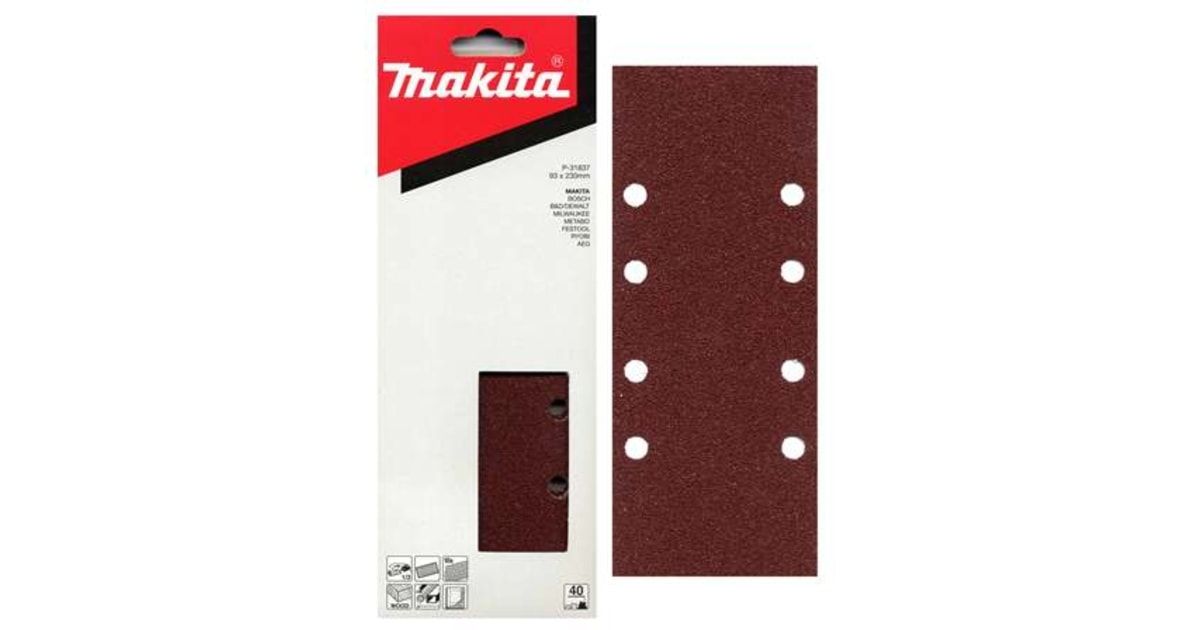 Brusný papír Makita  93x228mm K240, 10ks