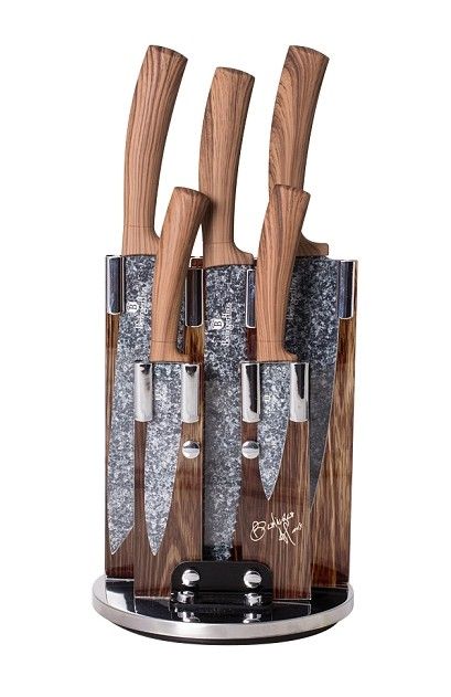 BERLINGERHAUS Sada nožů Forest Line ve stojanu, nerez, 6 ks
