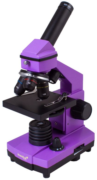 Mikroskop Levenhuk Rainbow PLUS, 2L, zvětšení 640 x, fialový