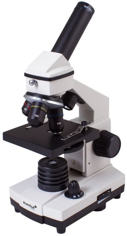 LEVENHUK Mikroskop Rainbow 2L PLUS, šedý, zvětšení 640 x