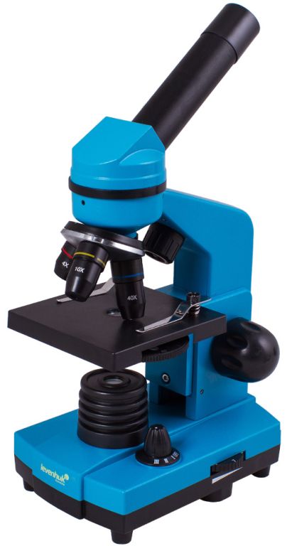 LEVENHUK Mikroskop Rainbow 2L, zvětšení až 400 x, modrý