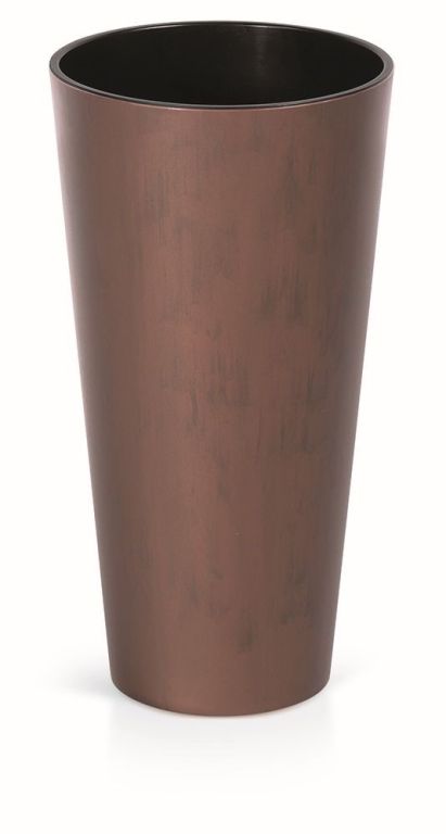 Prosperplast Květináč, slim corner, patinující ocel, 25 cm