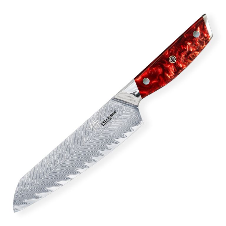 Levně Kuchyňský nůž, damascénská ocel, 17 cm