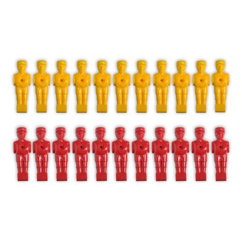 Náhradní figurky na fotbálek 22 ks, žluté a červené
