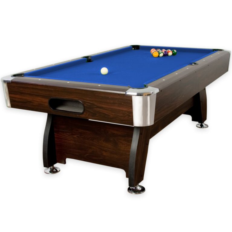 Kulečníkový stůl pool billiard kulečník 7 ft - modrý s vybavením