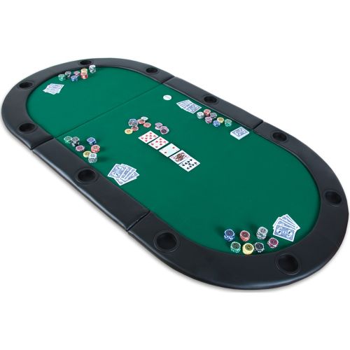 2031   GamesPlanet® Poker podložka, 208 x 106 x 3 cm, zelená
