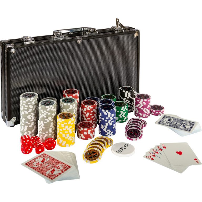 Set de poker de 300 de jetoane BLACK EDITION 1 - 1000