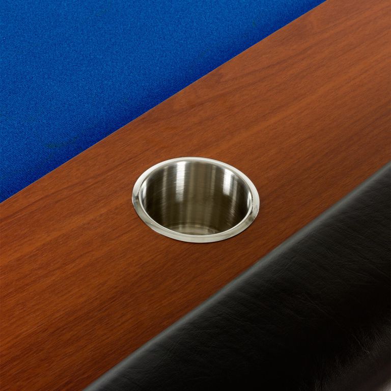 XXL pokerový stůl Royal Flush, 213 x 106 x 75cm, modrá