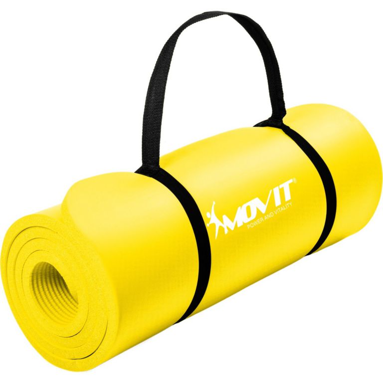Gymnastická podložka MOVIT  190 x 60 x 1,5 cm žlutá