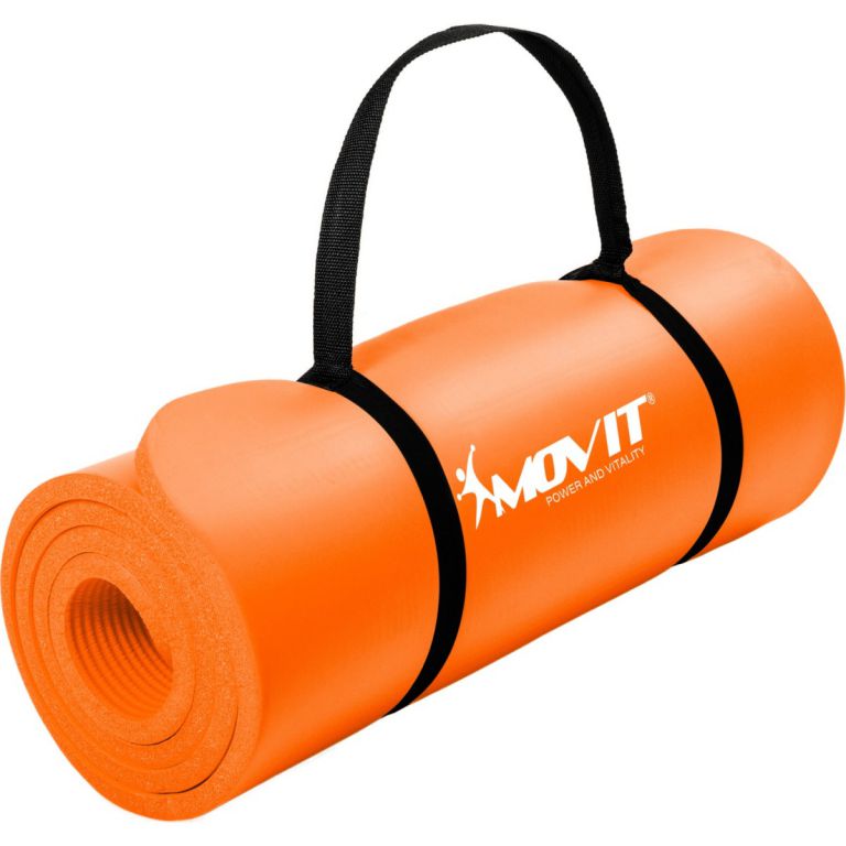 Podložka na jógu MOVIT 190 x 60 x 1,5 cm – oranžová