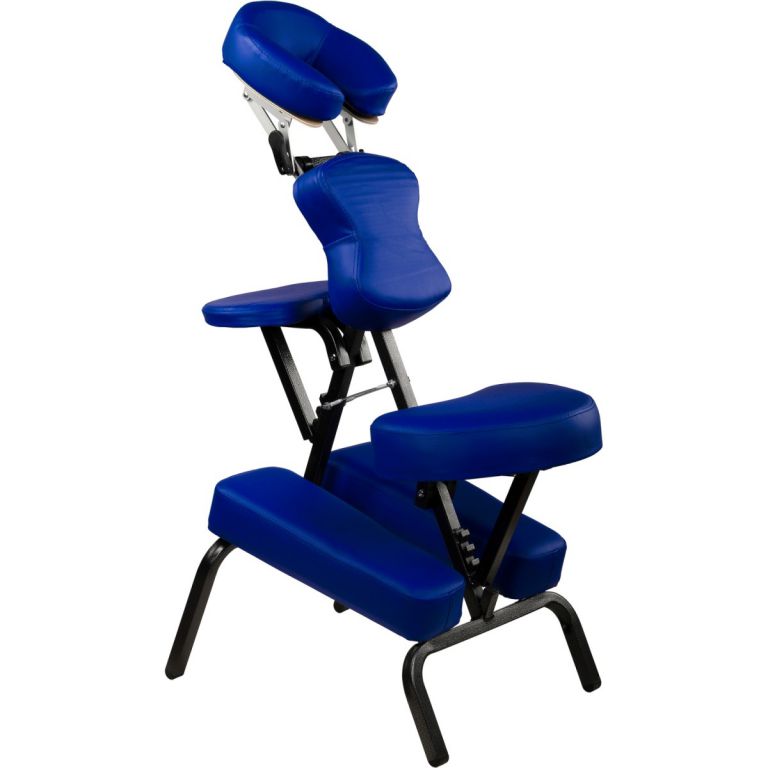 Masážna stolička Movit skladacia modrá 8,5 kg