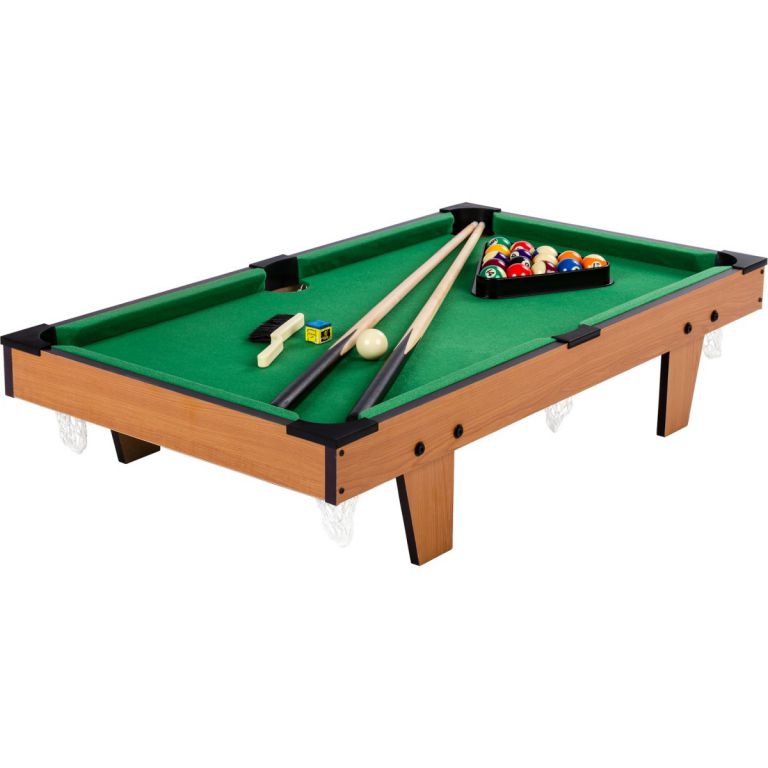 GamesPlanet® Mini kulečník pool, 92x52x19 cm, světlá