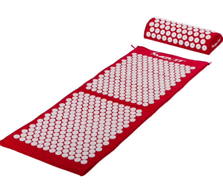 Movit akupresurní podložka s polštářem červená 130 x 50 cm