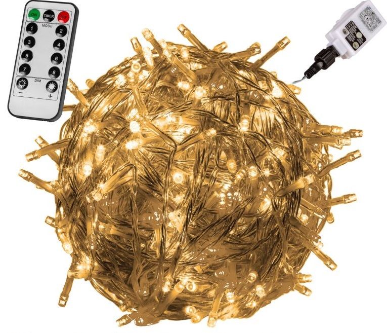 VOLTRONIC® 59732 Vánoční LED osvětlení 40 m - teple bílá 400 LED + ovladač