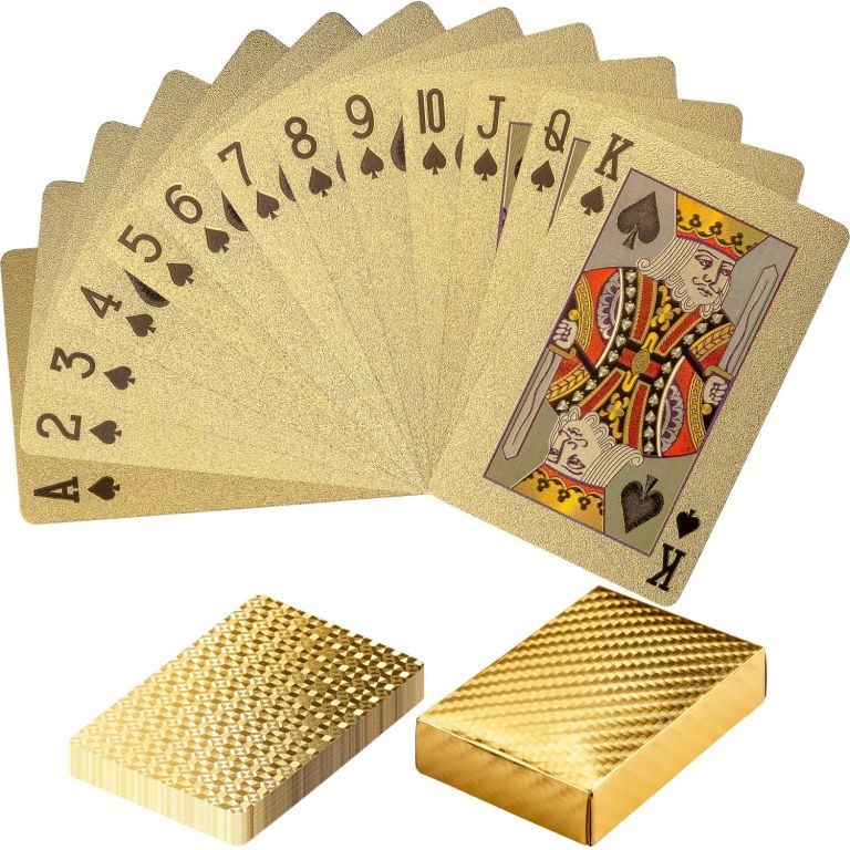Tuin 60782 Poker karty plastové - zlaté