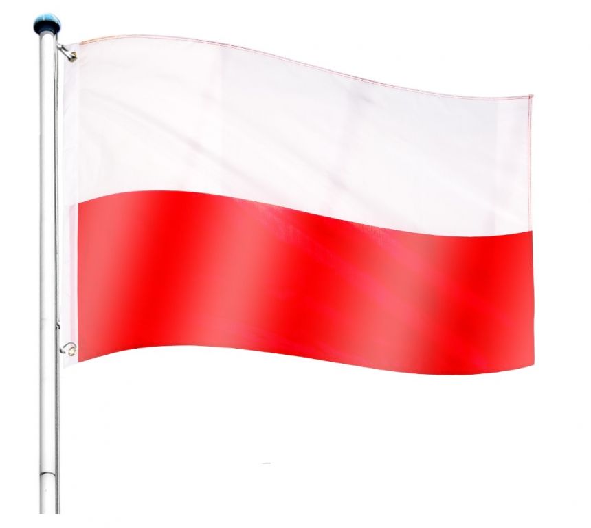 Vlajkový stožár vč. vlajky Polsko - 650 cm