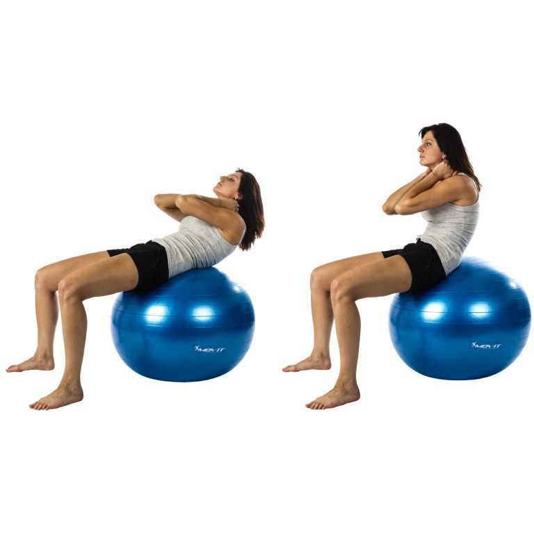 MOVIT Gymnastická lopta s nožnou pumpou, 55 cm, modrá