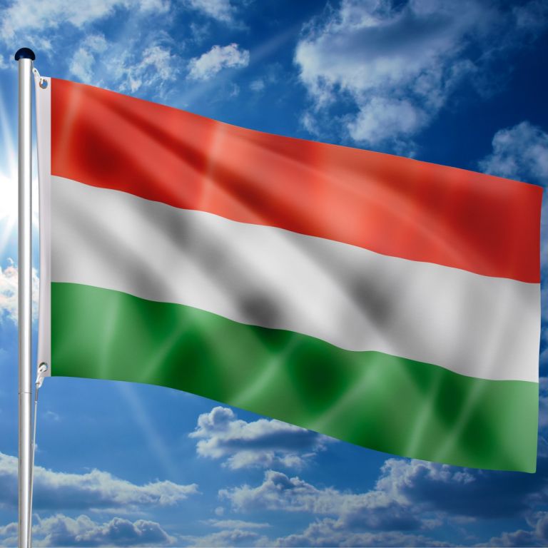FLAGMASTER vlajkový stožiar s vlajkou, Maďarsko, 650 cm