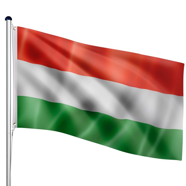 FLAGMASTER® Vlajkový stožár vč. vlajky Maďarsko, 650 cm