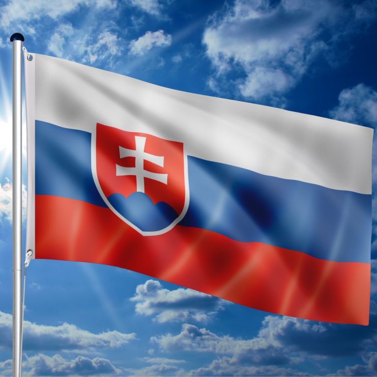 FLAGMASTER vlajkový stožiar s vlajkou, Slovensko, 650 cm