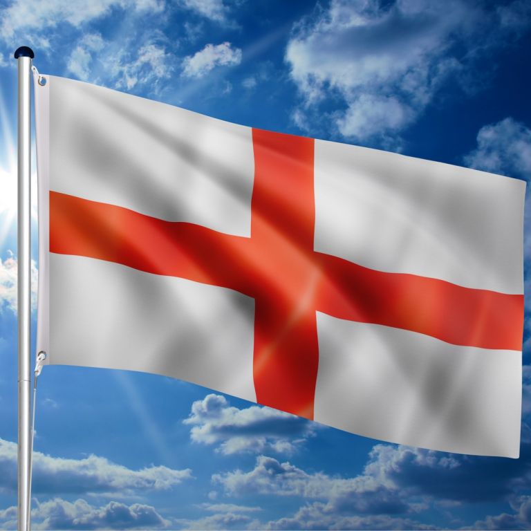 FLAGMASTER Vlajkový stožár s vlajkou, Anglie, 650 cm