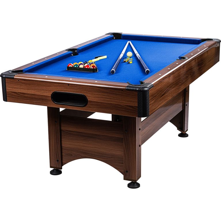 GamesPlanet biliardový stôl 6 ft, hnedo / modrá s vybavením