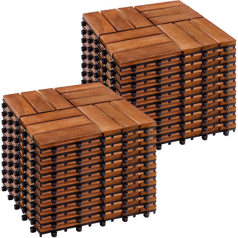 STILISTA, Dřevěné dlaždice, mozaika 4x3, akát, 2 m², 22 ks