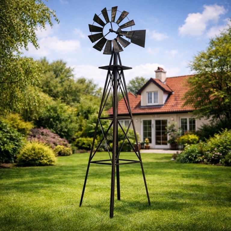 STILISTA veterný mlyn, 245 x 55 cm, oceľ, bronzový