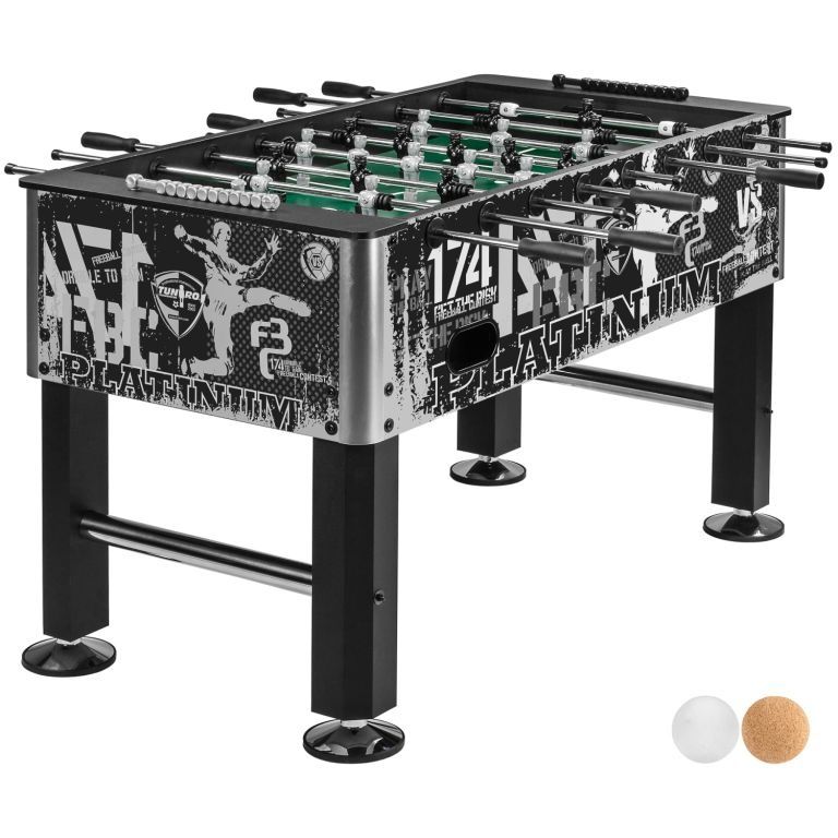 TUNIRO BASIC Stolný futbal, 75 kg, čiernobiely M92193