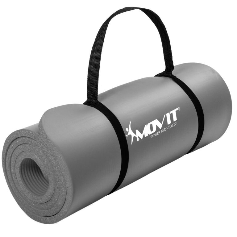 Podložka na cvičení MOVIT 190 x 60 x 1,5 cm - šedá