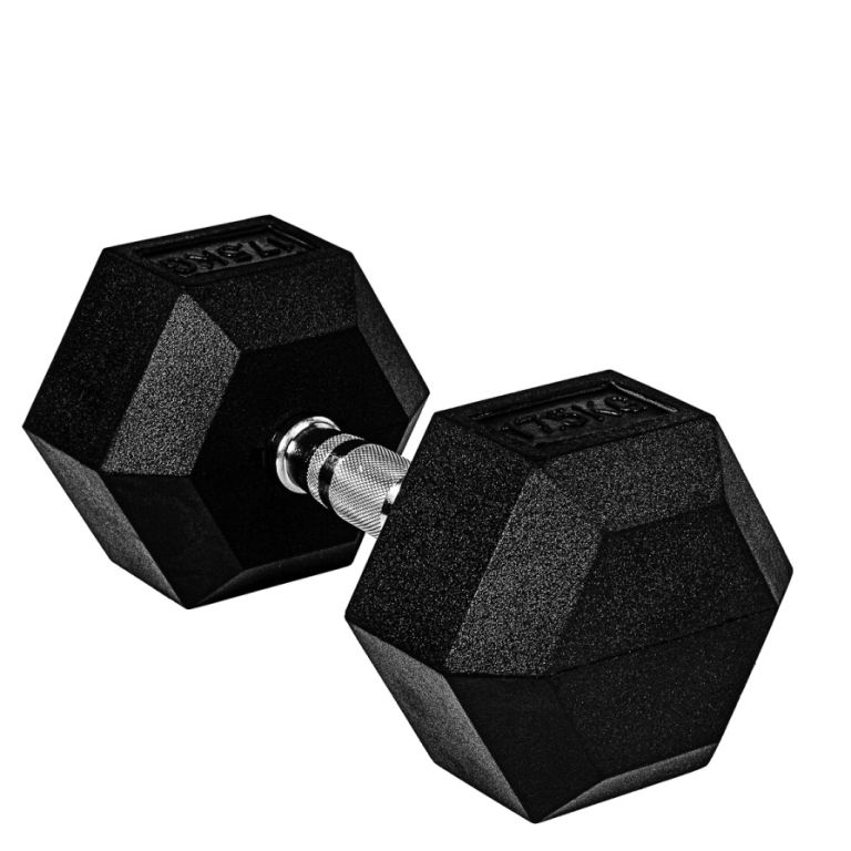 MOVIT šestihranná činka 25 kg pogumovaná