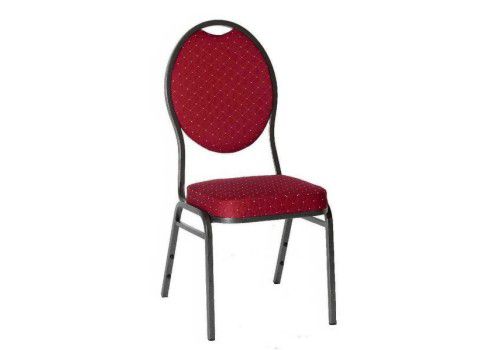 Kongresová židle kovová MONZA, červená