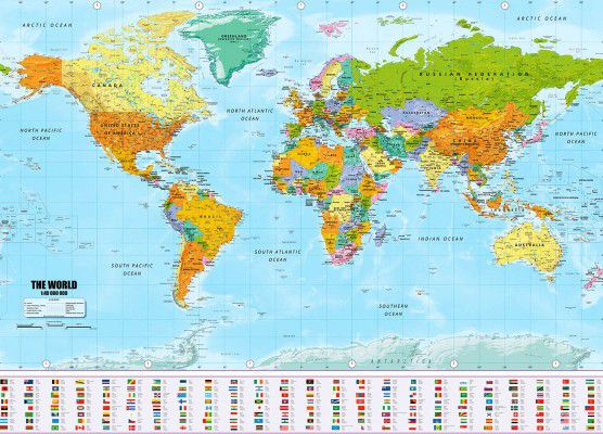 Mapa světa XXL - plakát