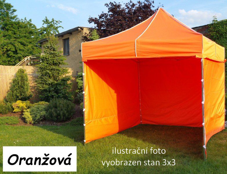 Záhradný párty stan PROFI STEEL 3 x 6 - oranžová
