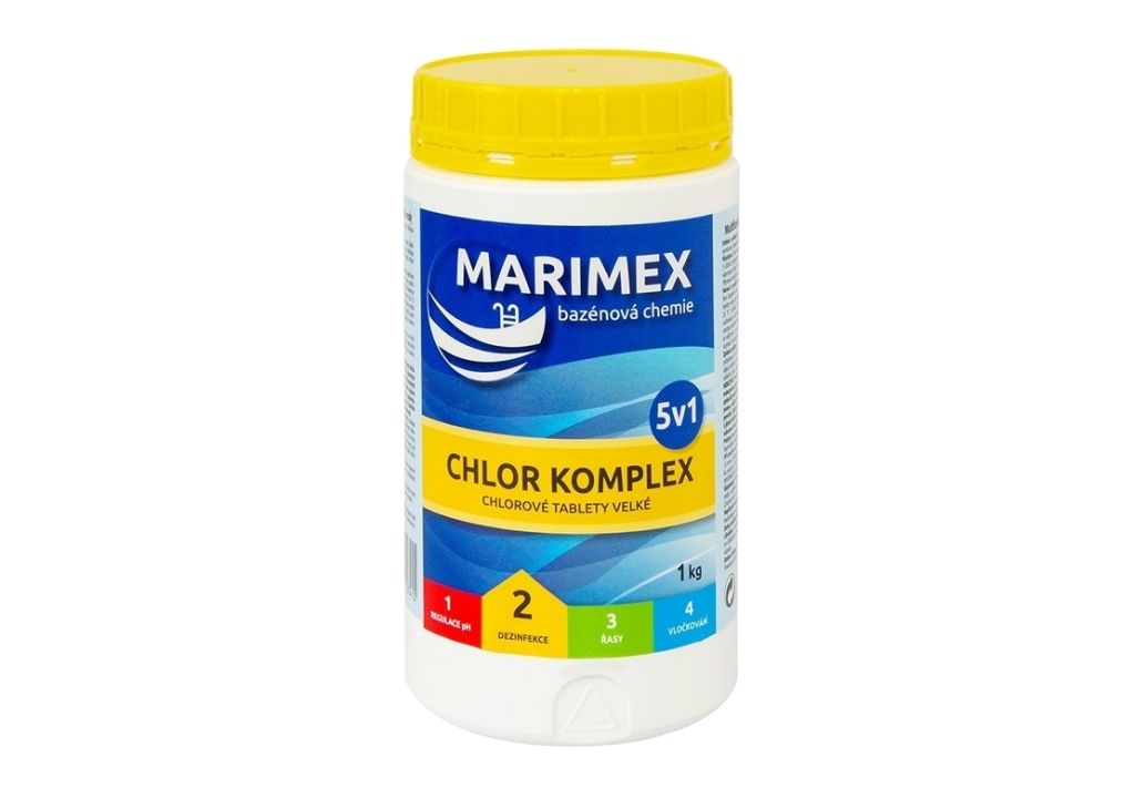 MARIMEX Bazénová chemie Komplex, 5v1, 1,0 kg