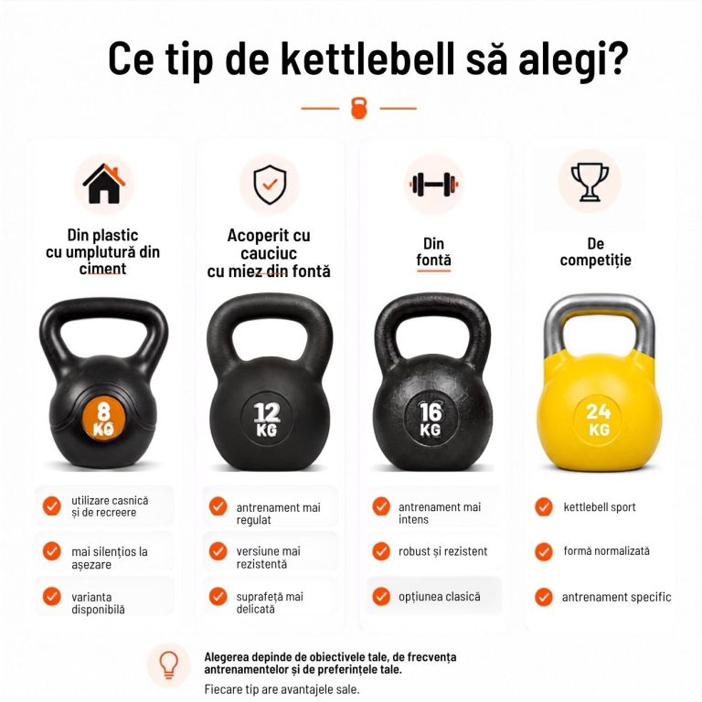 Ce tip de kettlebell să alegi?