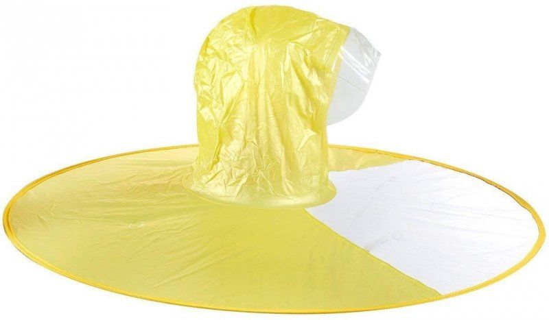 Handsfree pláštěnka na hlavu (XL) - žlutá