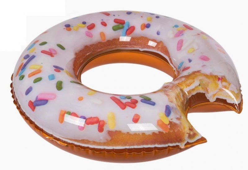 Nafukovací kruh nakousnutý Donut