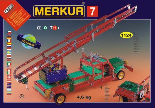 MERKUR 7 Stavebnice 100 modelů 112vrstvy v krabici 54x36x6cm