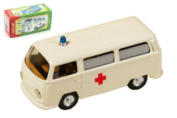 Auto VW Ambulance kov 12cm 1:43 v krabičce Kovap