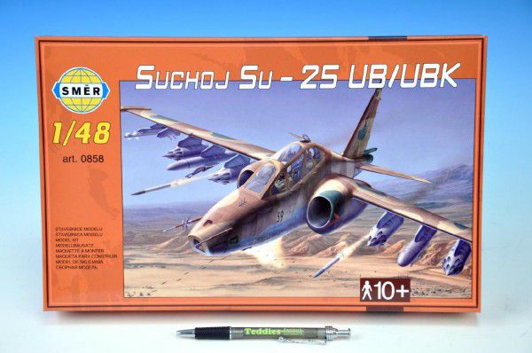 Směr plastikový model letadla ke slepení Suchoj SU-25 UB-UBK slepovací stavebnice letadlo 1:48