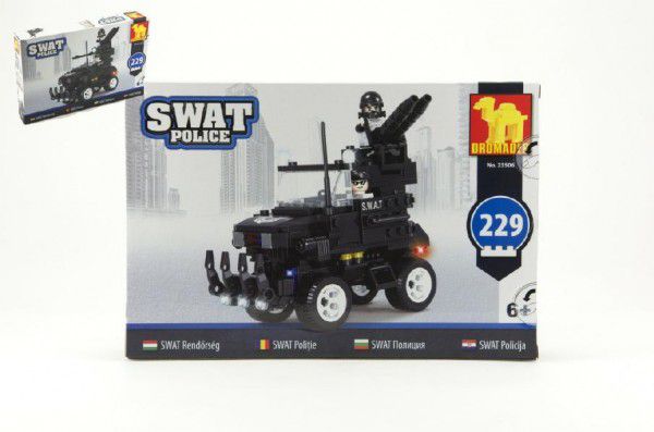 Levně Dromader SWAT 49443 Stavebnice Policie Auto 229ks plast