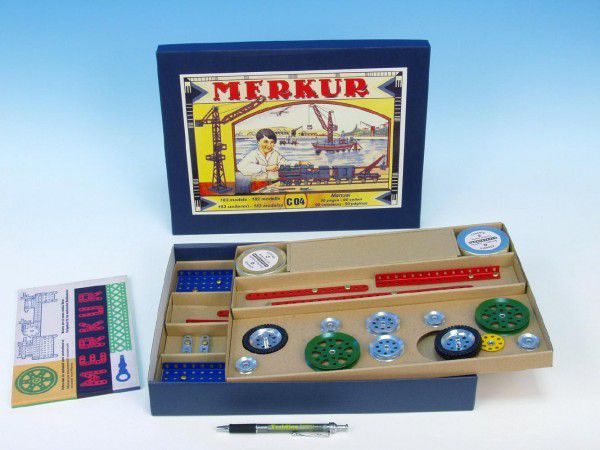 Stavebnice MERKUR Classic C04 183 modelů v krabici 35,5x27,5x5cm