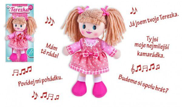 Levně Teddies Panenka Terezka hadrová plyš 30cm